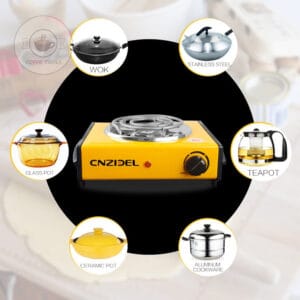 Bếp Điện 1000W – Không Kén Nồi, Nhiệt Nhanh – An Toàn – Tiện Dụng