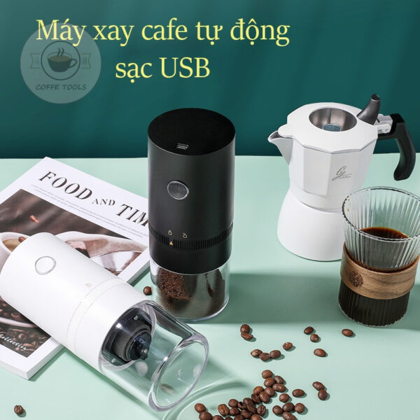 Máy xay tự động, xay hạt cafe, ca cao, hạt tiêu siêu mịn - Hình ảnh 3