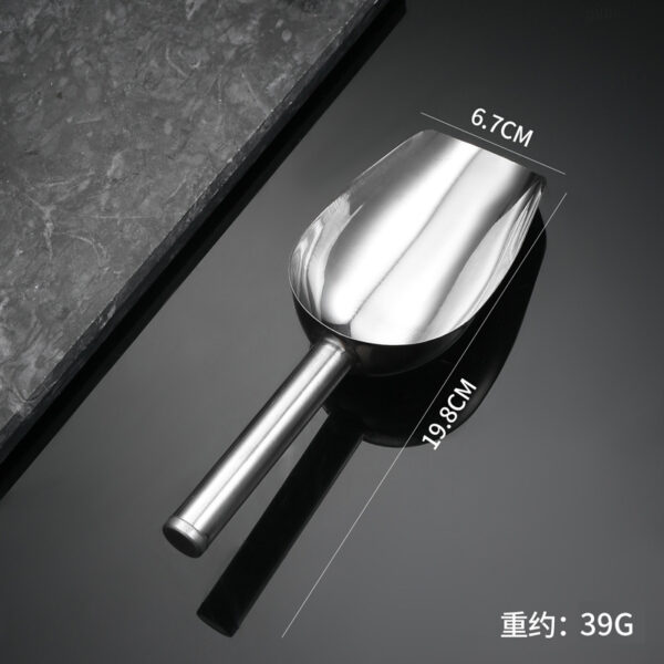 Múc đá inox 304, hợp kim nhôm chống han gỉ cao cấp (1 cái) - Hình ảnh 2