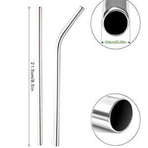 Ống Hút Inox 304 Có Ren Dài 21cm