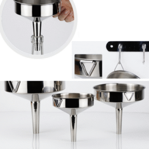 Phễu Inox Tròn Nhà Bếp Loại Lớn – Lọc Dầu, Chất Lỏng, Rượu | An Toàn – Bền Bỉ – Đa Năng