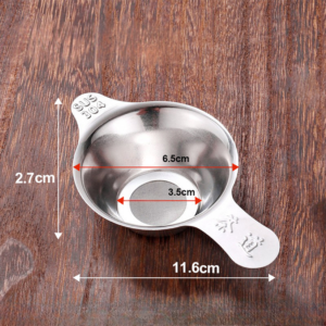 Lọc Trà Inox 304 Có Giá Đỡ – Phễu Lọc Xác Trà Cao Cấp Cho Bình Trà, Cốc Trà